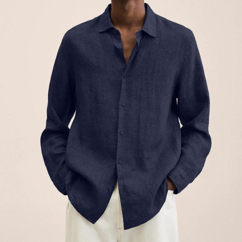 Emmanuel – Chemise en lin pour hommes, légère et élégante