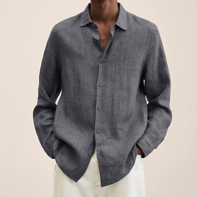 Emmanuel – Chemise en lin pour hommes, légère et élégante