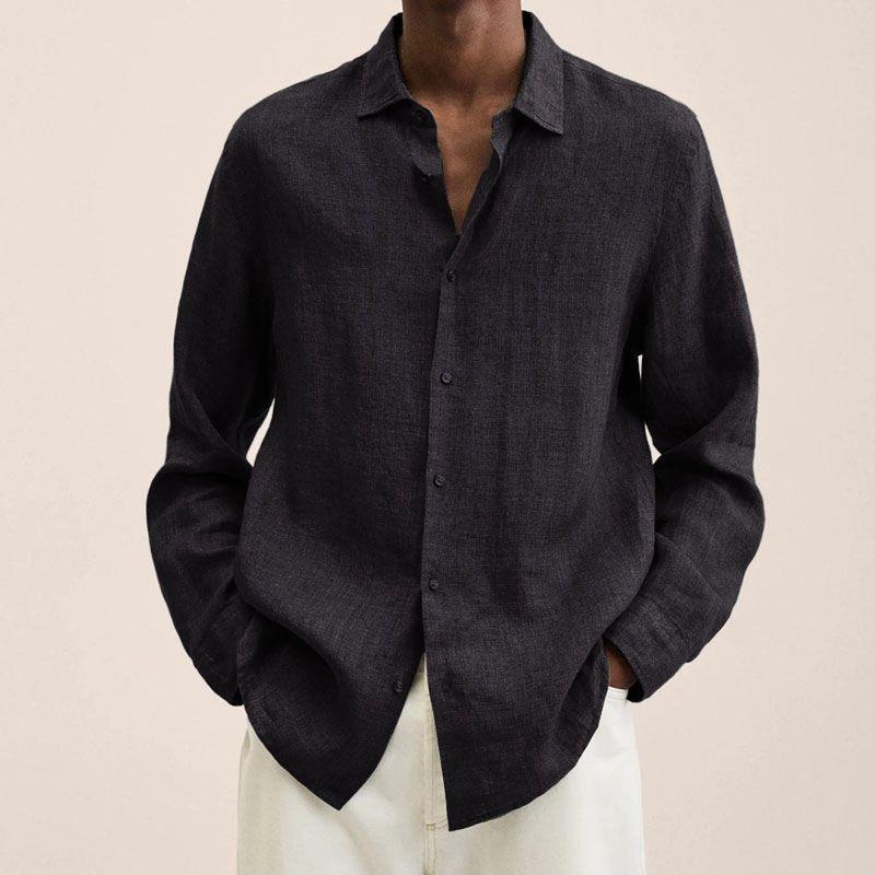 Emmanuel – Chemise en lin pour hommes, légère et élégante