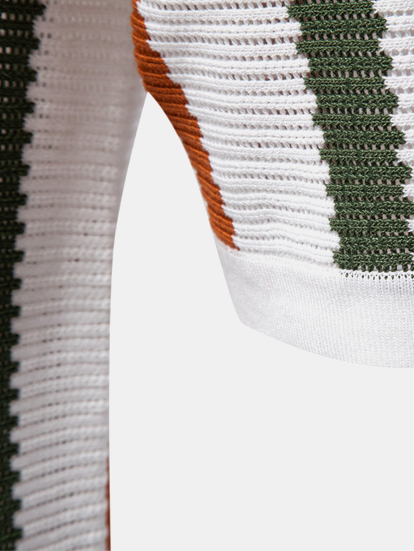 Ensemble Polo Rayé Col V en Maille & Pantalon Lin Homme – Été Chic