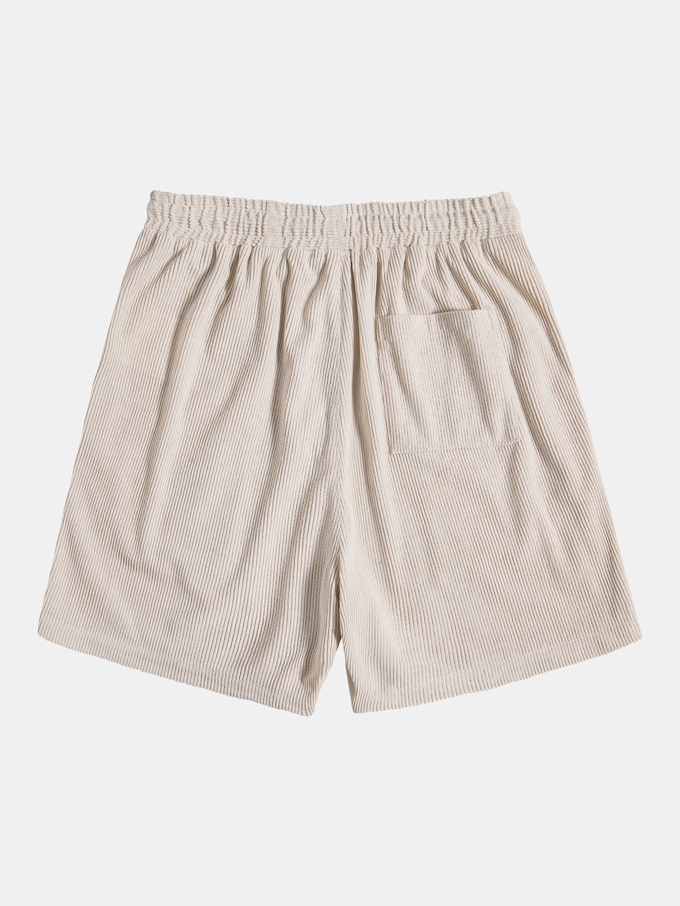 Ensemble chemise boutonnée et short en velours côtelé – Tenue d'été décontractée