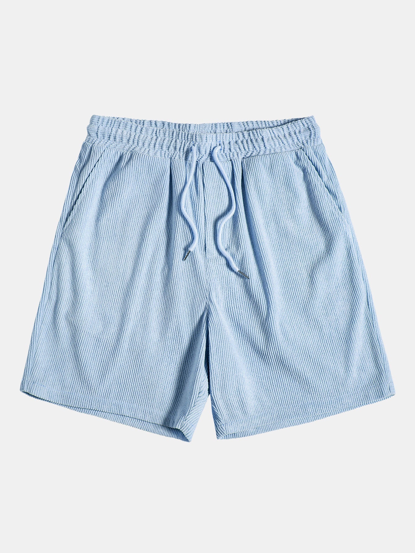 Ensemble chemise boutonnée et short en velours côtelé – Tenue d'été décontractée