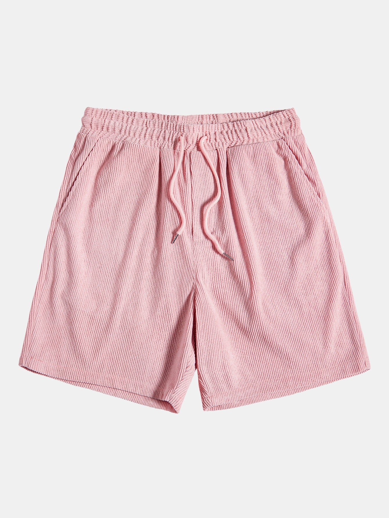 Ensemble chemise boutonnée et short en velours côtelé – Tenue d'été décontractée