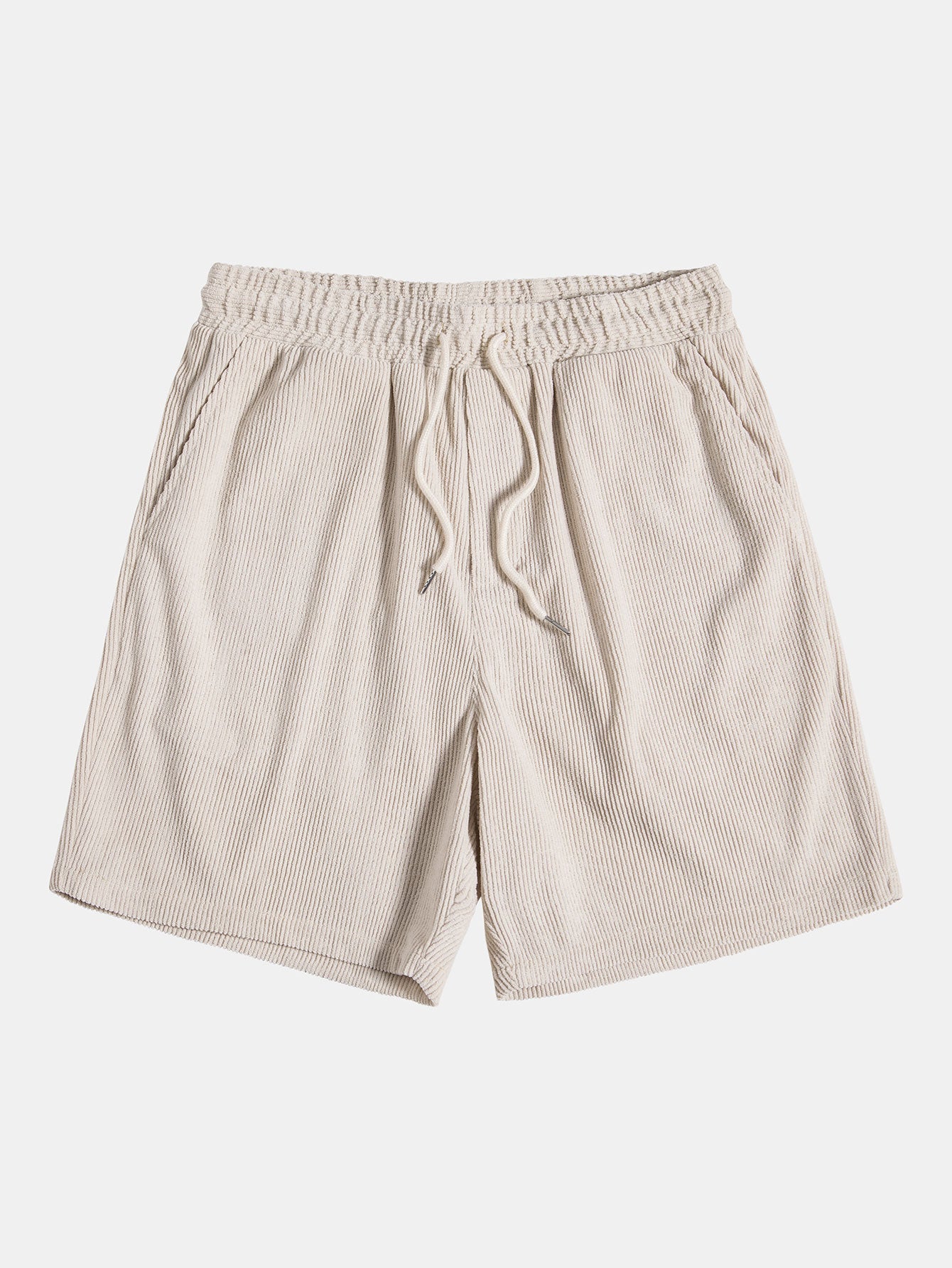 Ensemble chemise boutonnée et short en velours côtelé – Tenue d'été décontractée