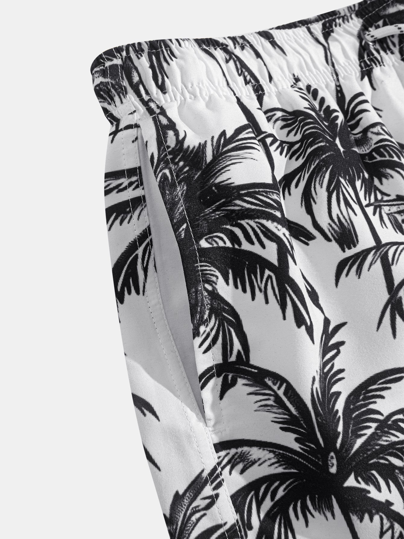 Ensemble chemise boutonnée et short imprimé palmiers – Ensemble d'été pour homme