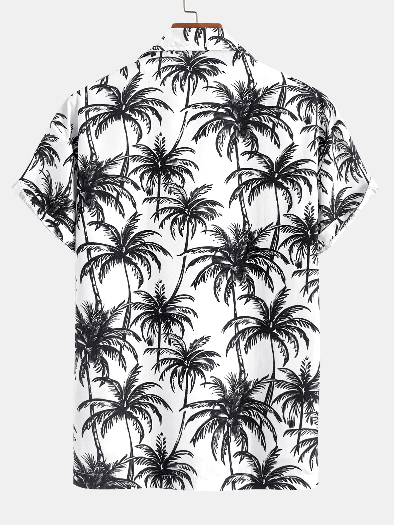 Ensemble chemise boutonnée et short imprimé palmiers – Ensemble d'été pour homme