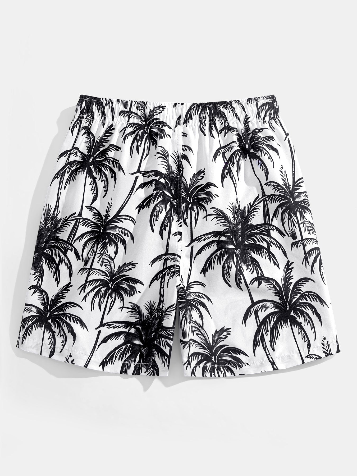 Ensemble chemise boutonnée et short imprimé palmiers – Ensemble d'été pour homme