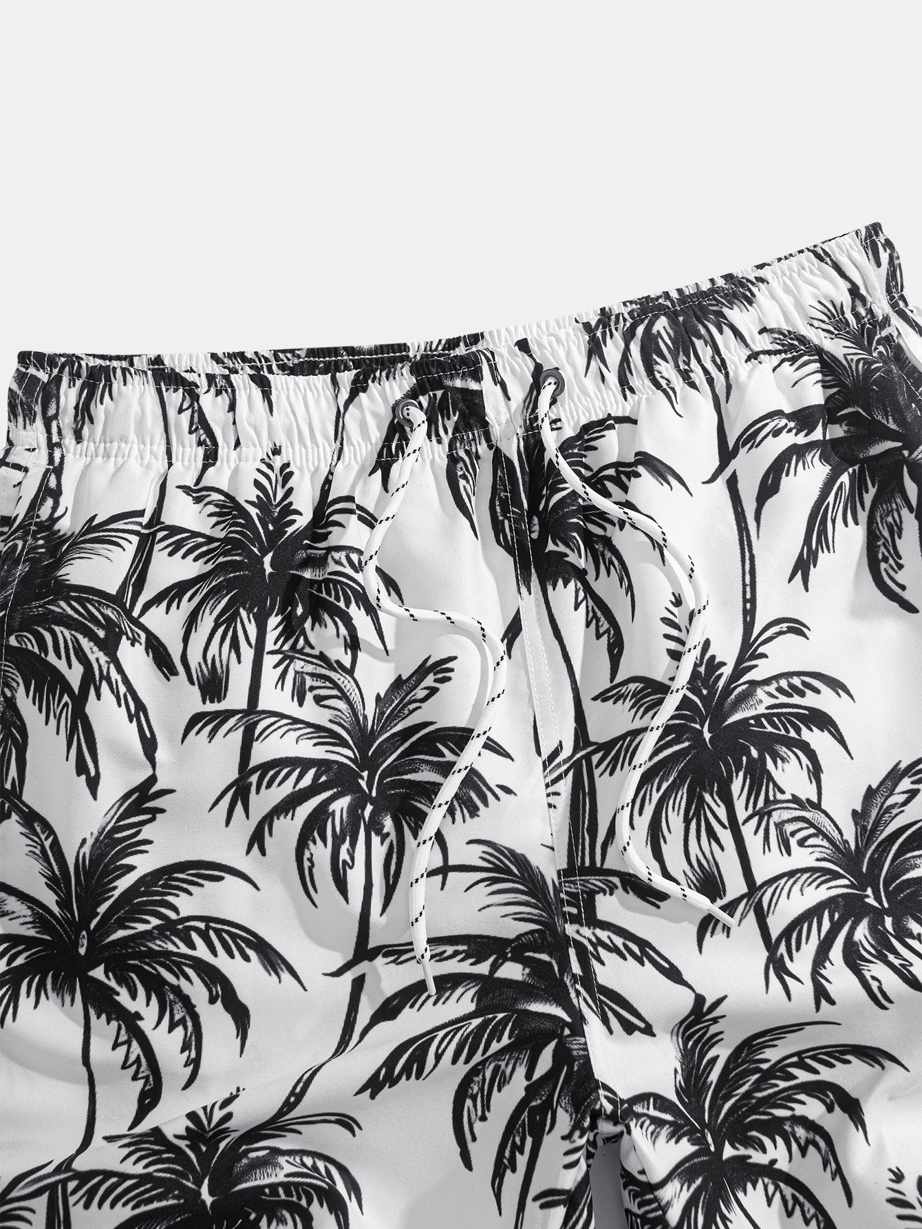 Ensemble chemise boutonnée et short imprimé palmiers – Ensemble d'été pour homme