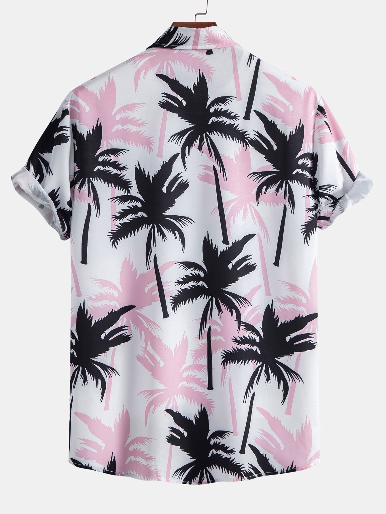 Ensemble chemise et short imprimé palmiers – Tenue d'été décontractée