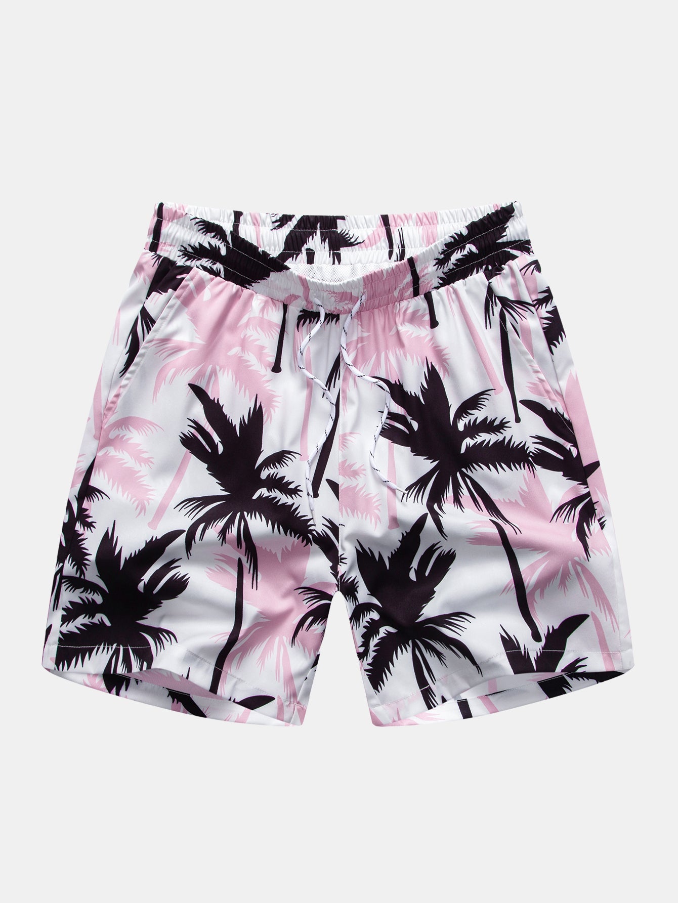 Ensemble chemise et short imprimé palmiers – Tenue d'été décontractée