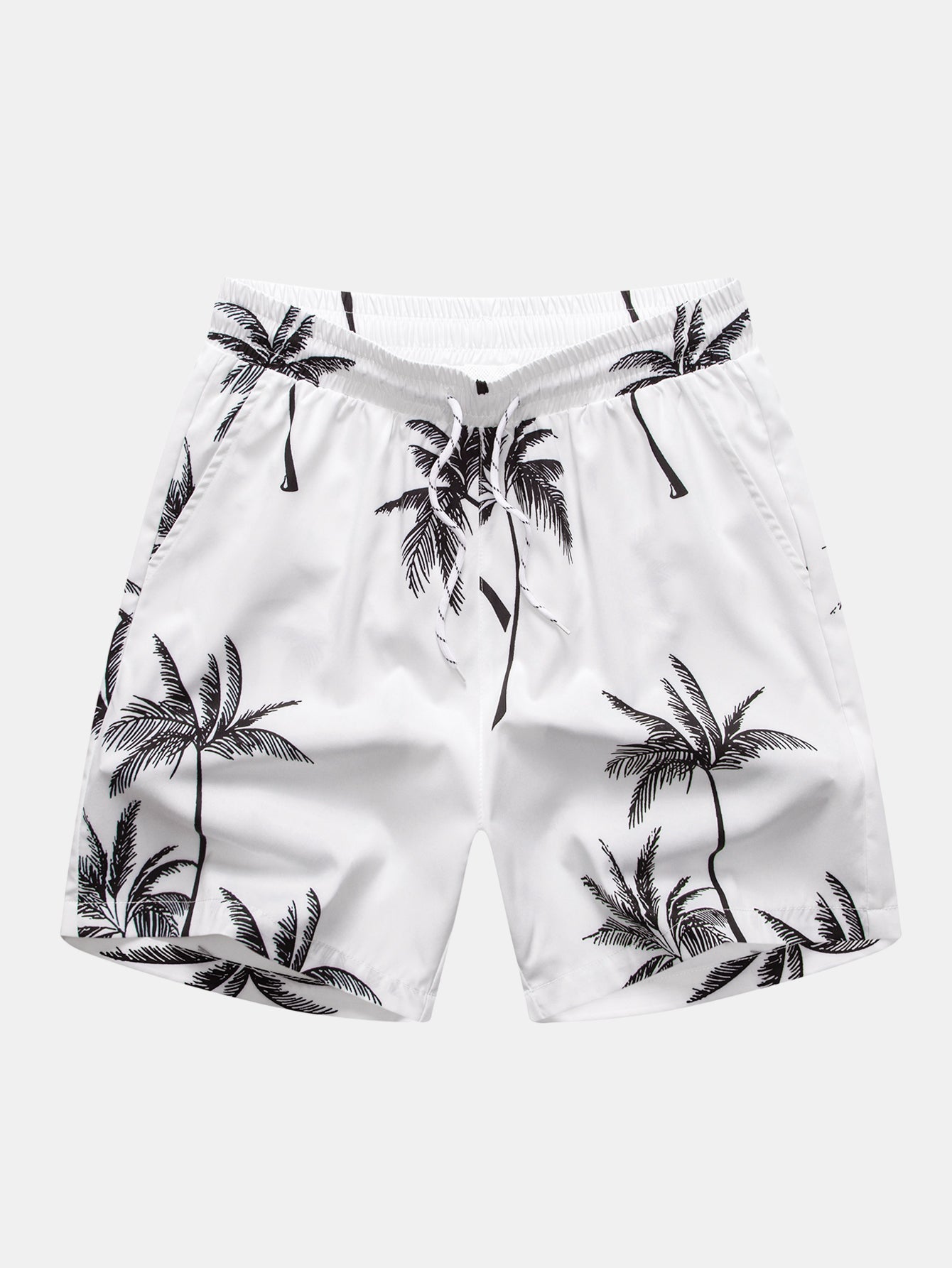 Ensemble chemise et short imprimé palmiers – Tenue d'été décontractée pour homme