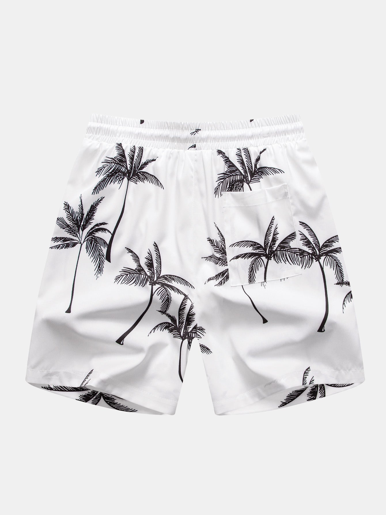 Ensemble chemise et short imprimé palmiers – Tenue d'été décontractée pour homme