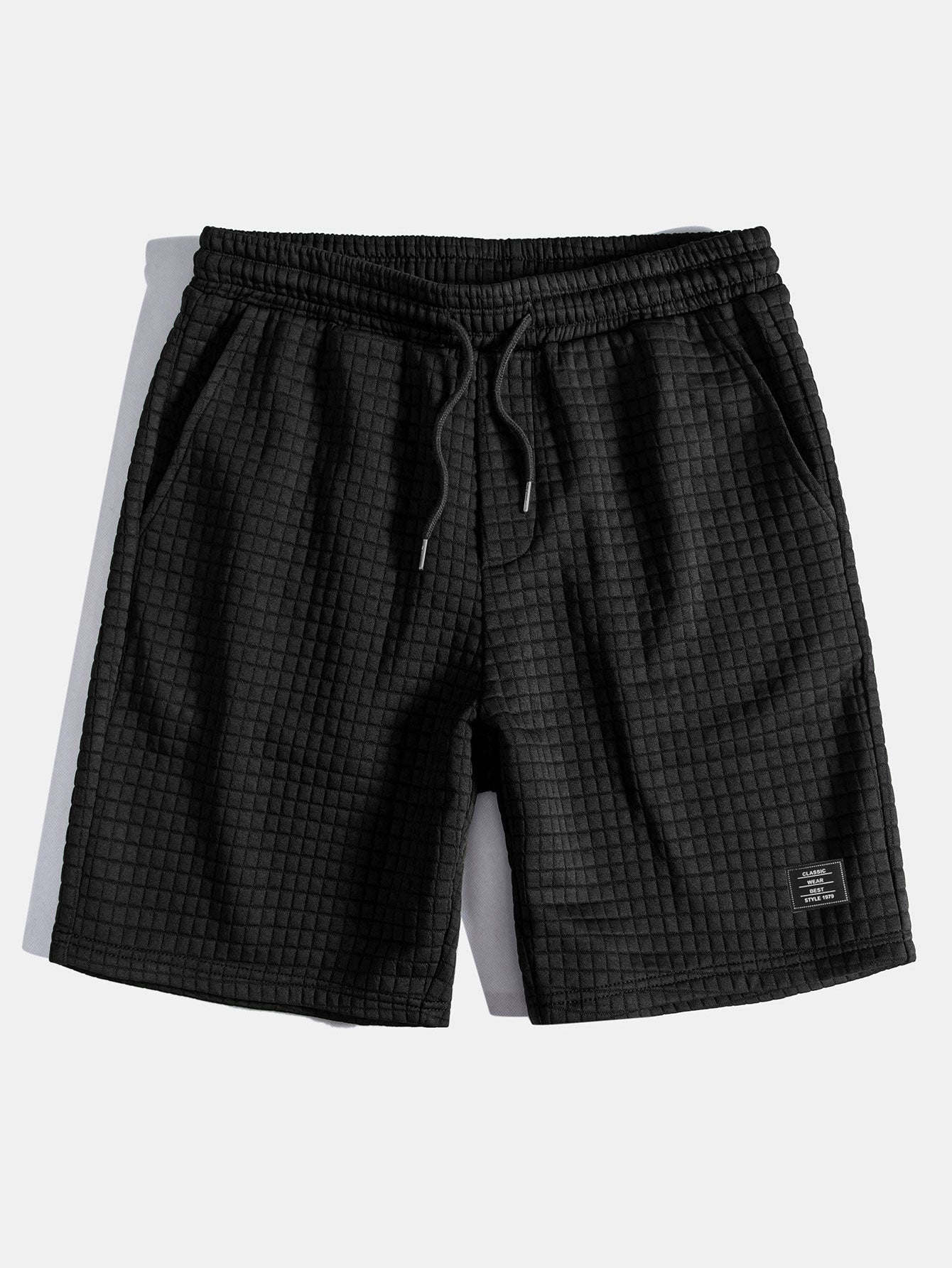 Ensemble polo et short gaufré – Tenue d'été décontractée pour homme