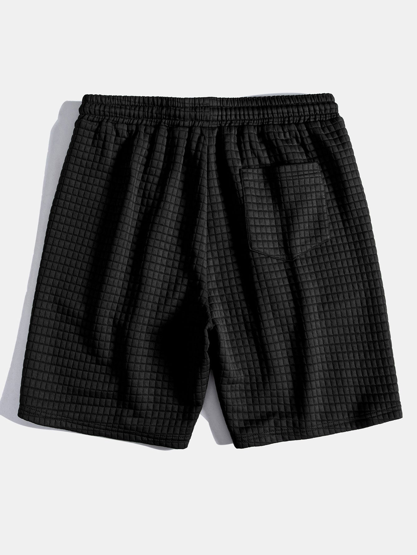 Ensemble polo et short gaufré – Tenue d'été décontractée pour homme