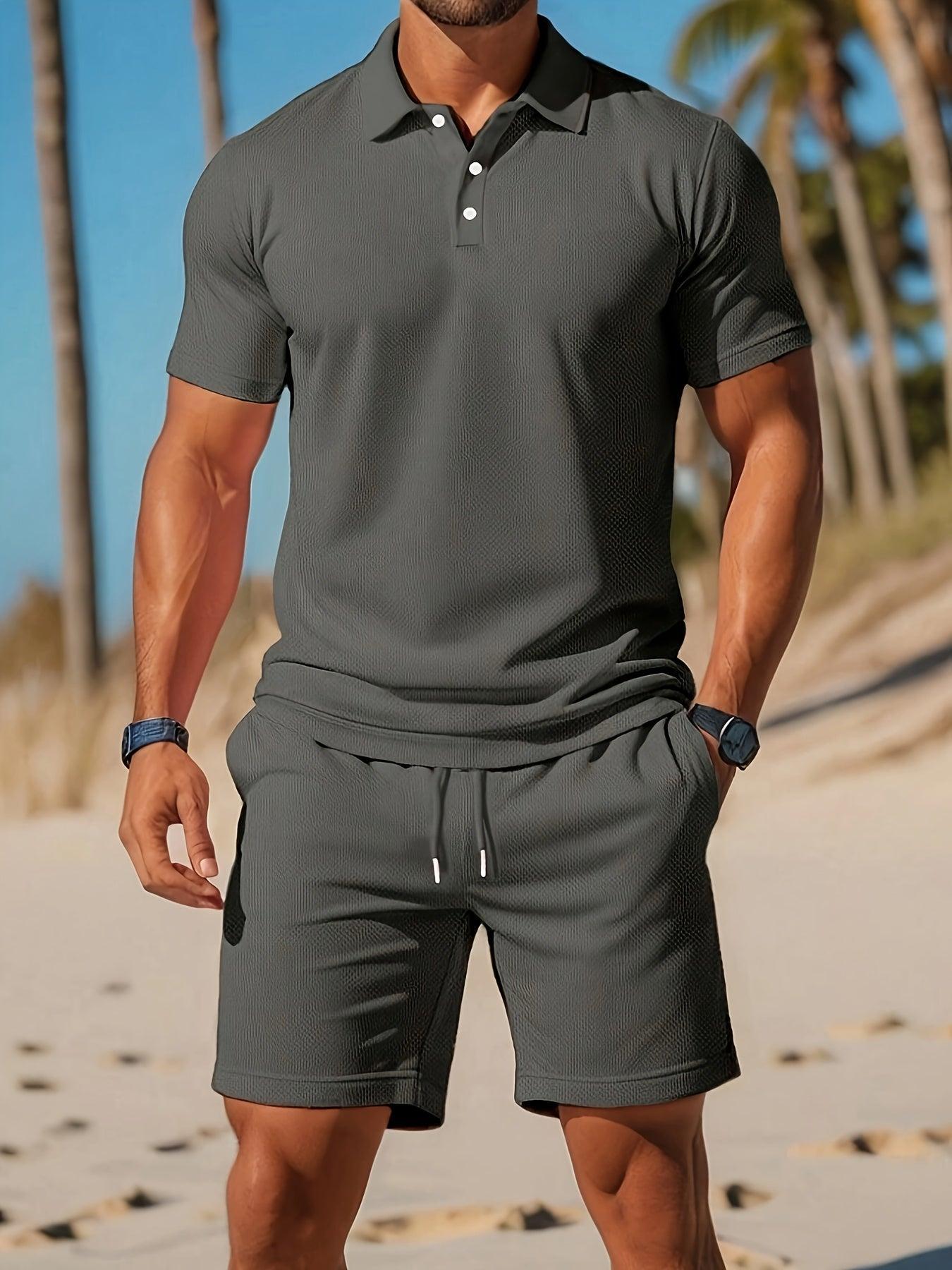 Ensemble polo et short luxe – Tenue d’été élégante pour homme