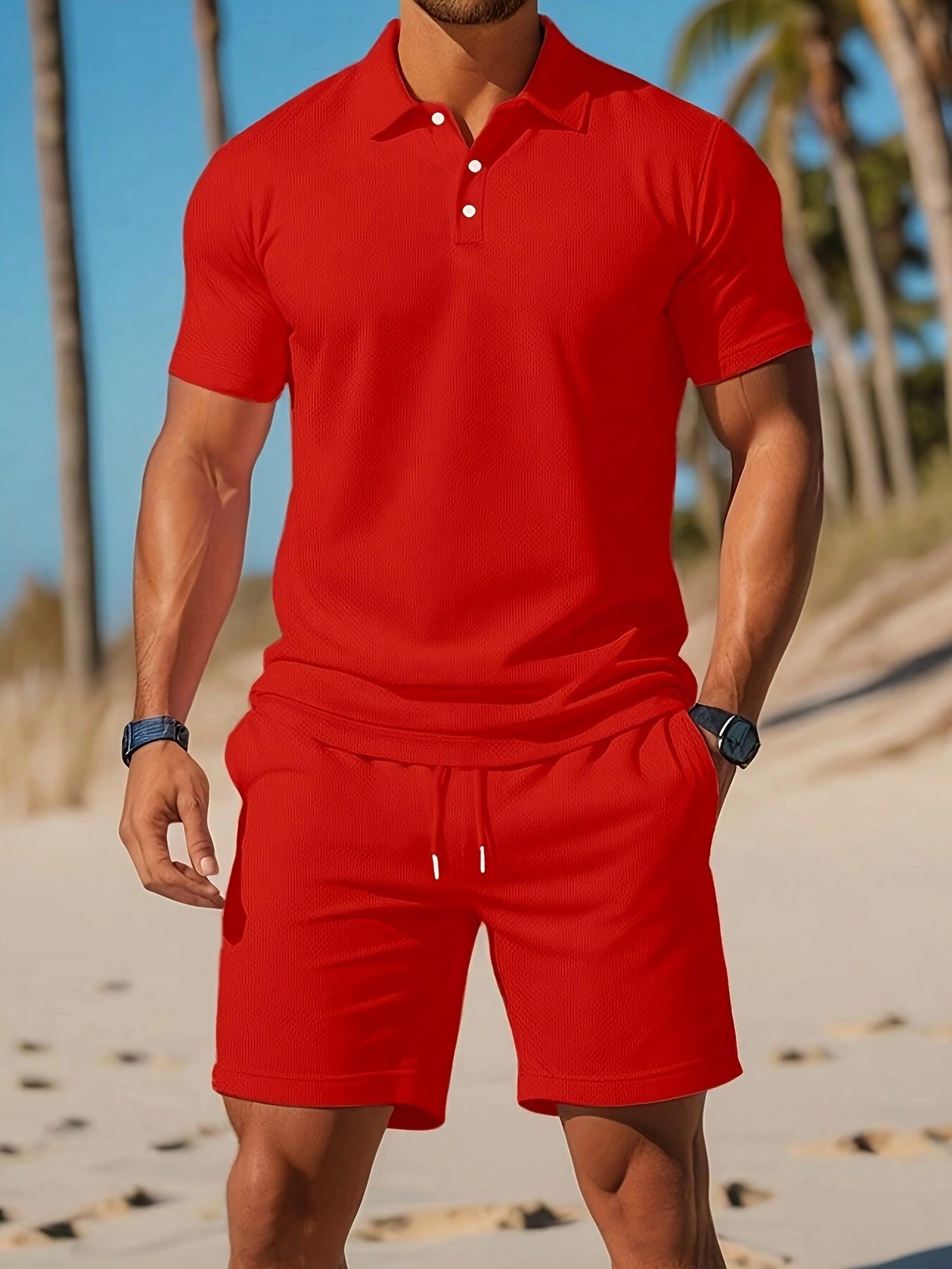 Ensemble polo et short luxe – Tenue d’été élégante pour homme