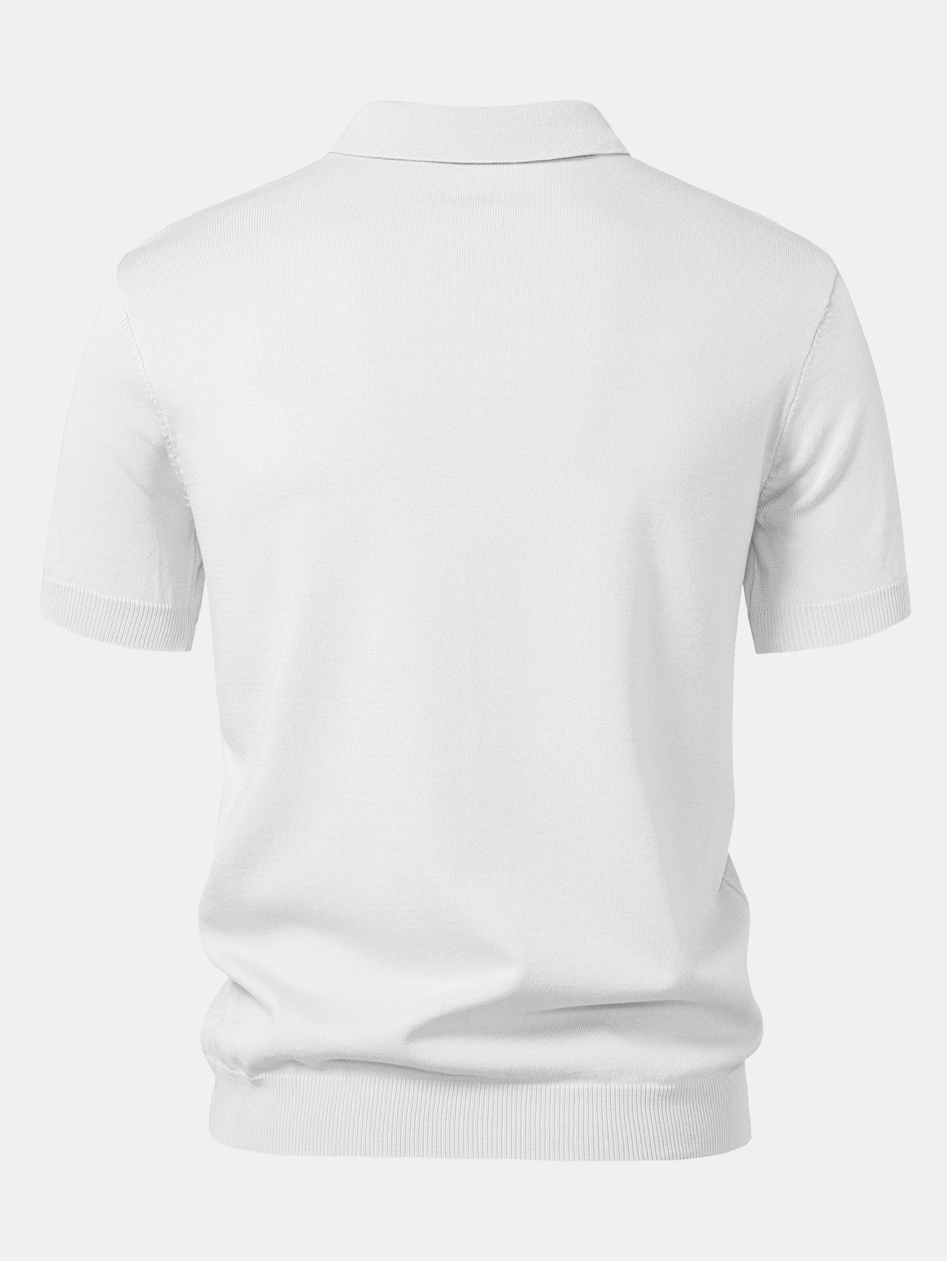 Ensemble polo rayé en tricot jacquard et pantalon côtelé pour homme