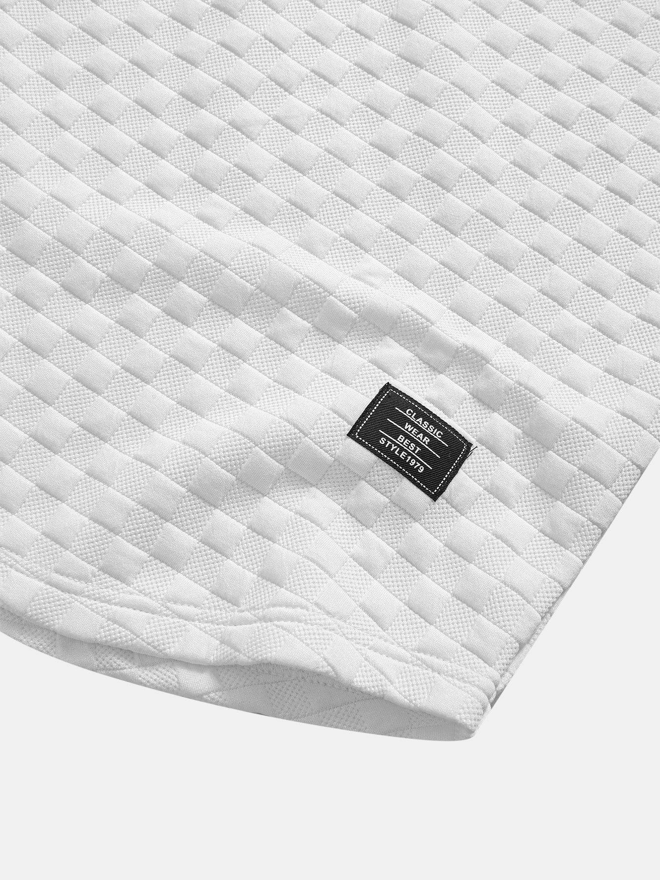 Ensemble sweat à capuche et short en jacquard à damier – Ensemble décontracté d'été