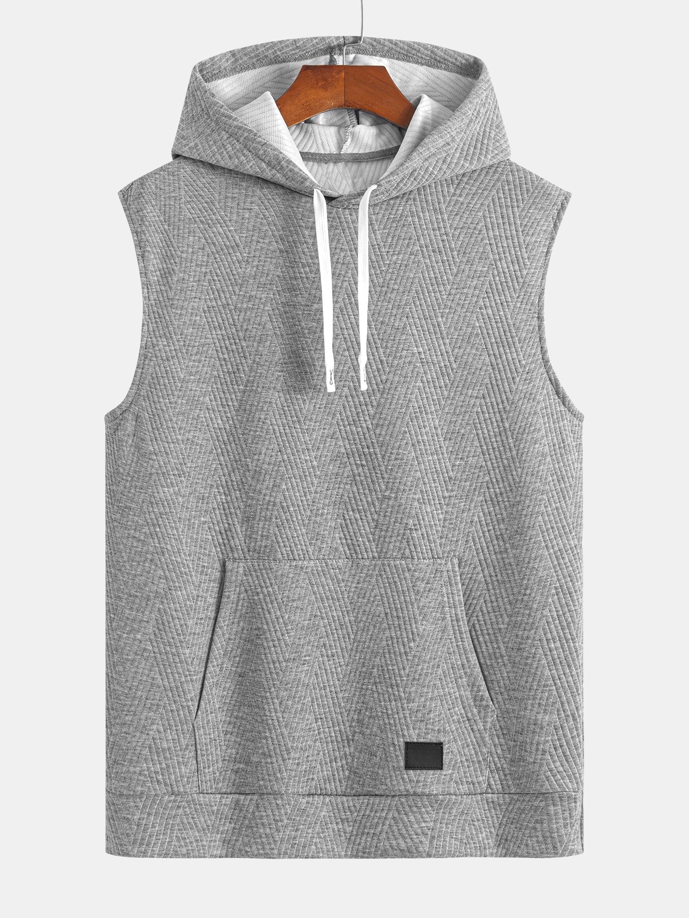 Ensemble sweat à capuche et short rayés en jacquard pour homme