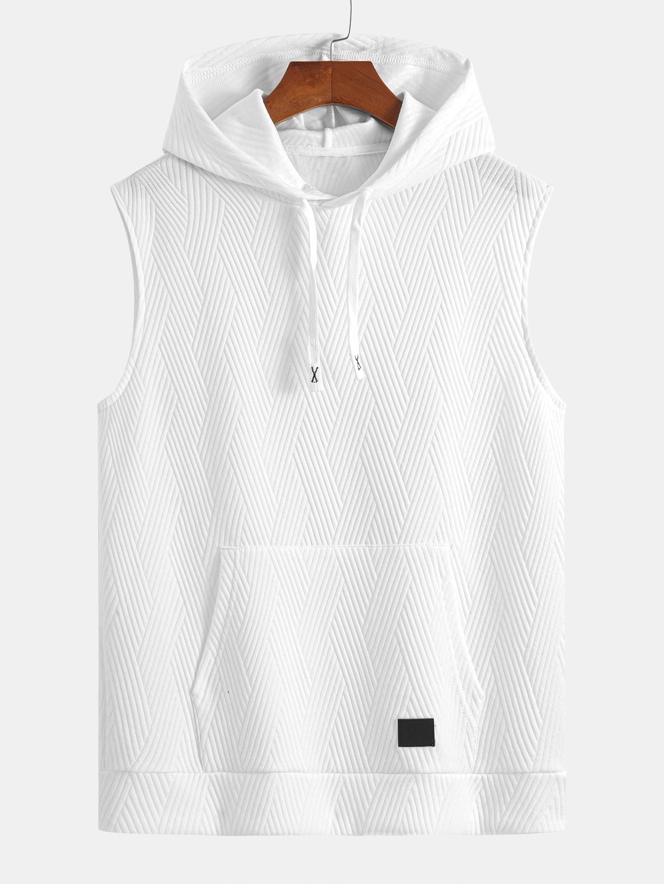 Ensemble sweat à capuche et short rayés en jacquard pour homme