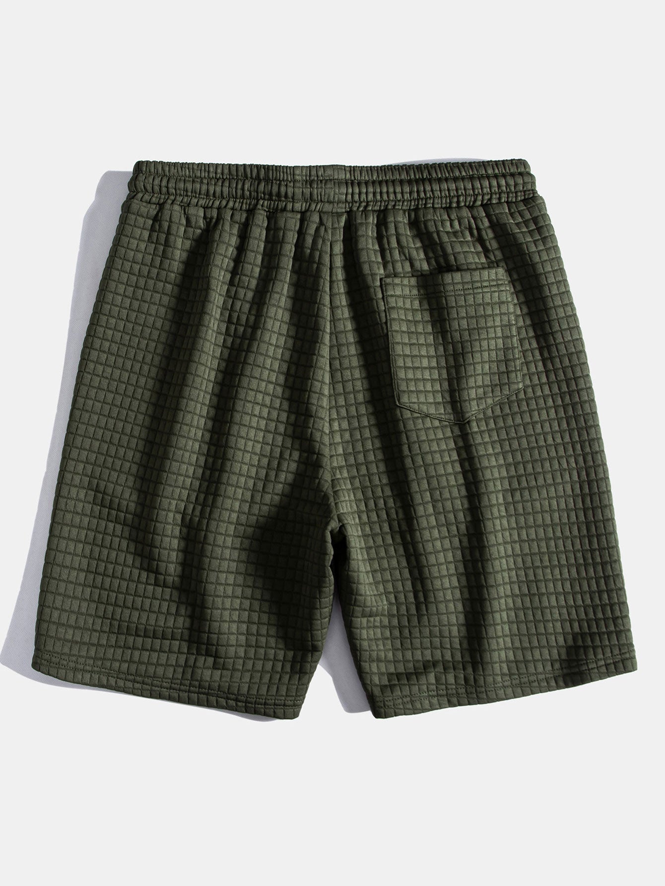 Ensemble t-shirt à capuche et short gaufré à poche kangourou