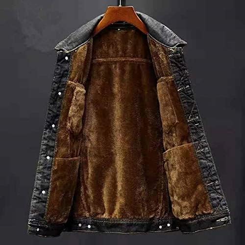 Florent - Veste en denim d'hiver pour homme, alliant confort et style