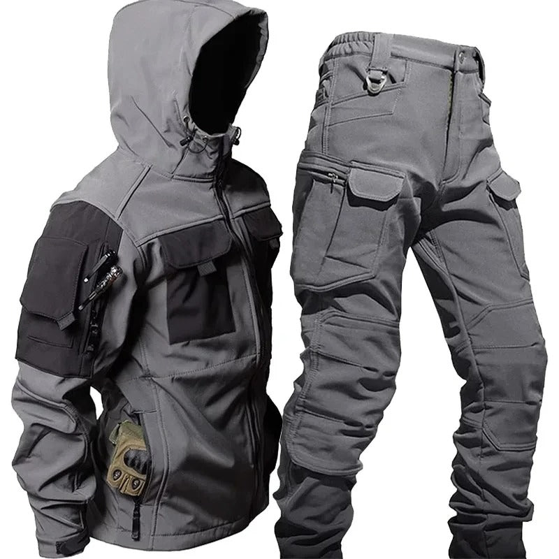 Gédéon - Ensemble outdoor pour hommes, composé d'une veste et d'un pantalon
