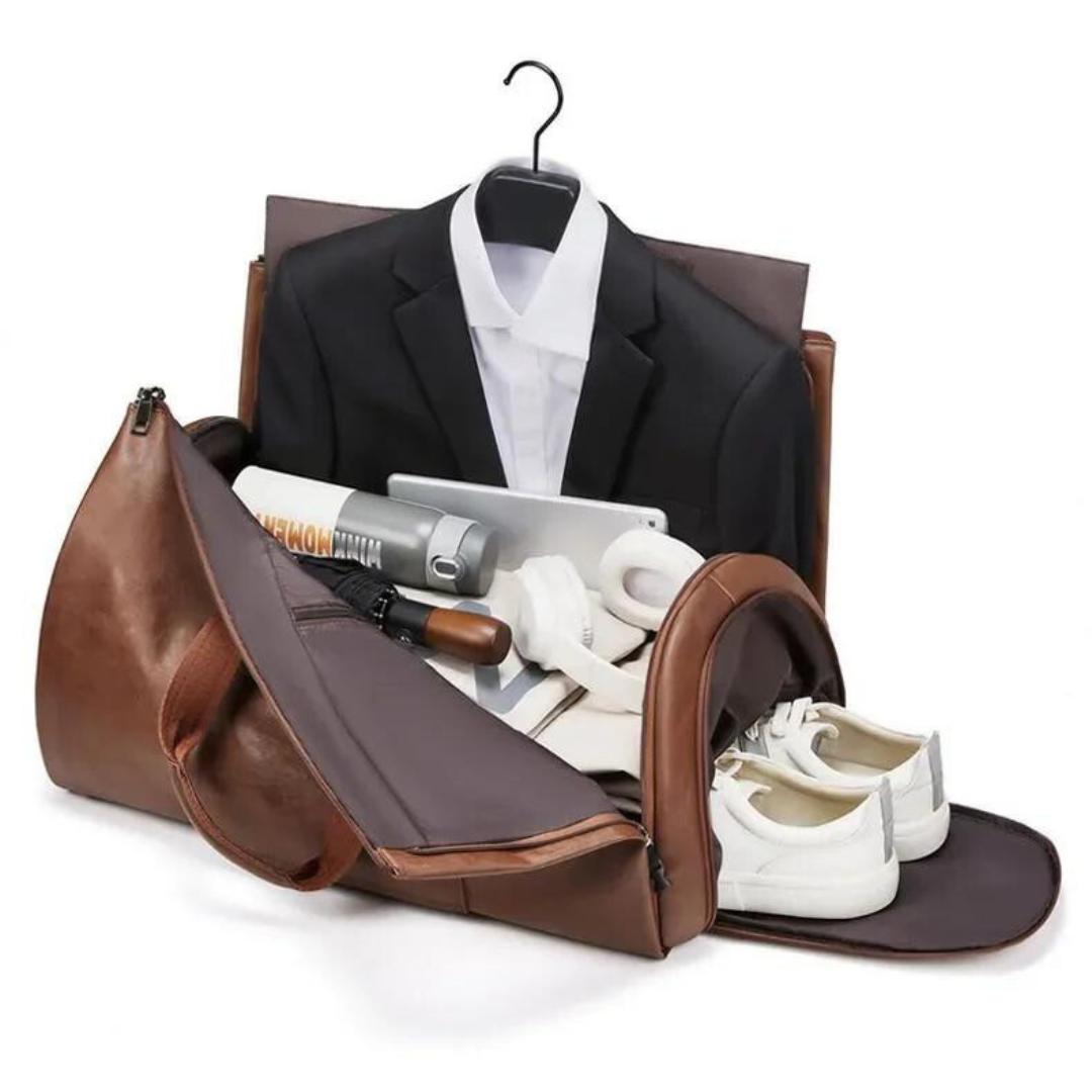 Gijs - Sac de voyage en cuir pour costume Duffle Bag
