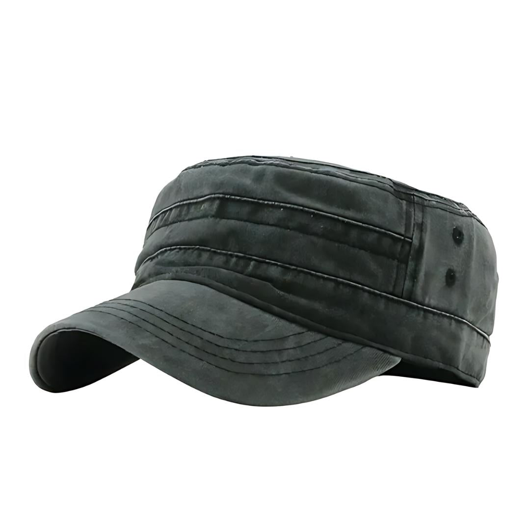 Lachlan - Casquette militaire vintage unisexe
