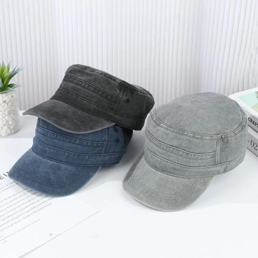 Lachlan - Casquette militaire vintage unisexe