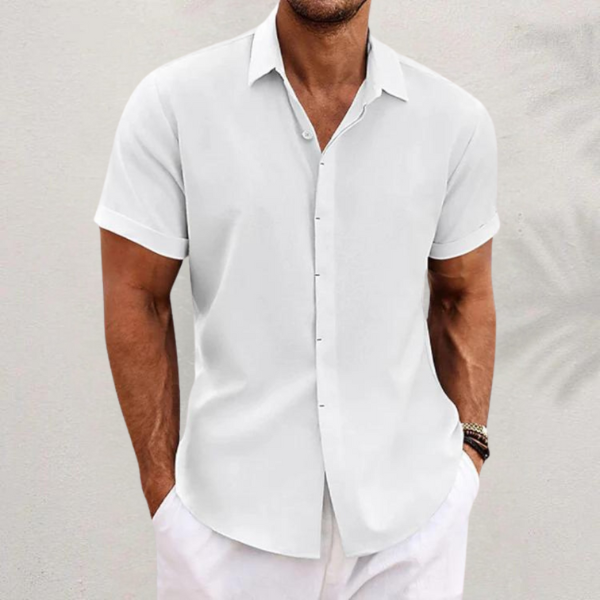 Chemise à Drapeau Classique – Élégance Patriote pour Homme