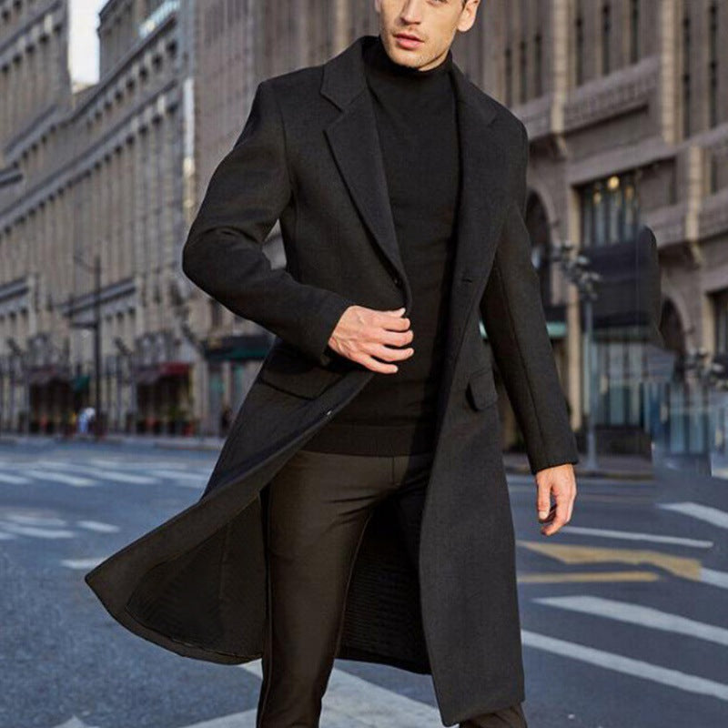Léo – Manteau d'hiver pour hommes en laine, alliant élégance et chaleur