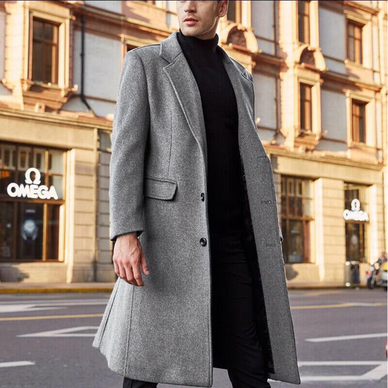 Léo – Manteau d'hiver pour hommes en laine, alliant élégance et chaleur