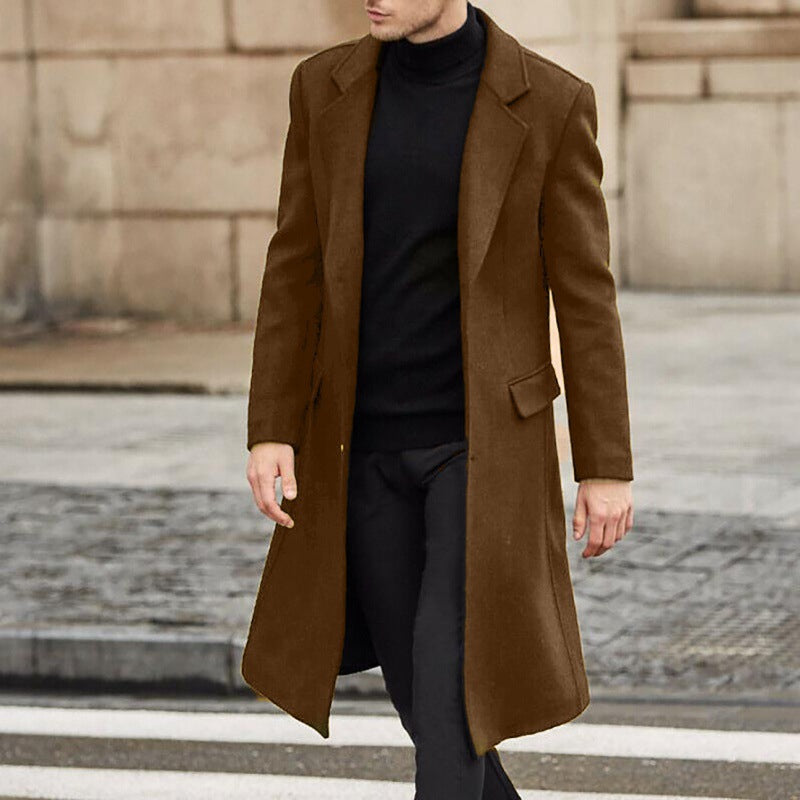 Léo – Manteau d'hiver pour hommes en laine, alliant élégance et chaleur