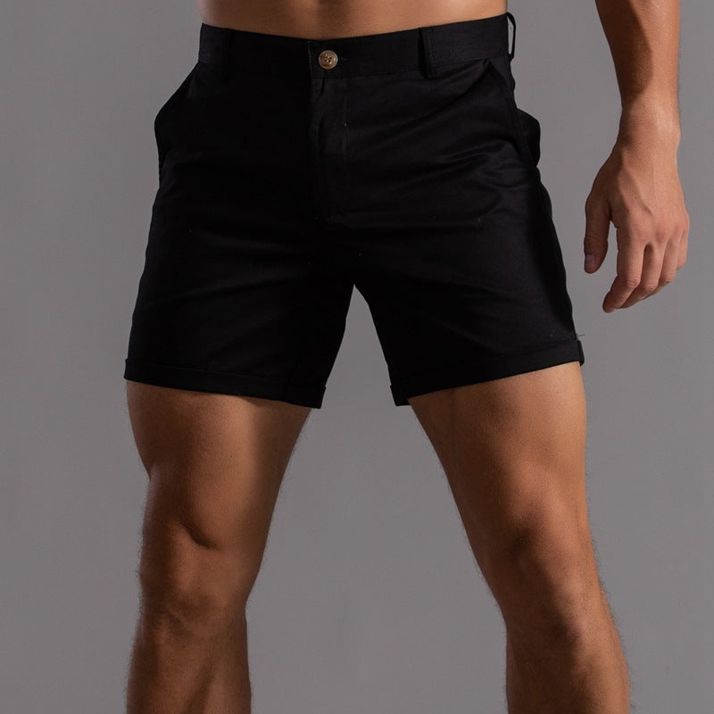 Shorts courts élégants avec style chino pour hommes et confort chic