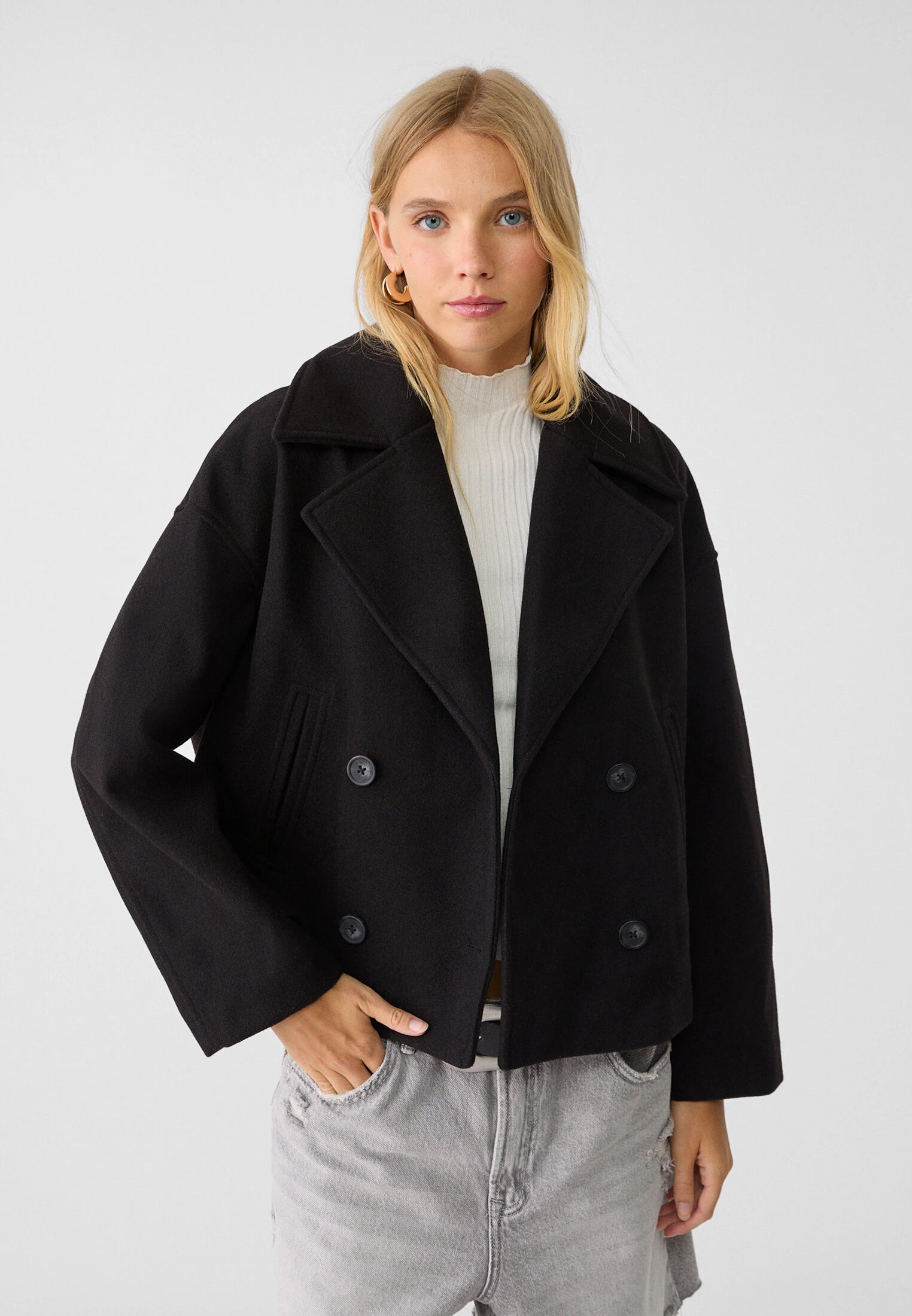Manteau court croisé Anna - 2
