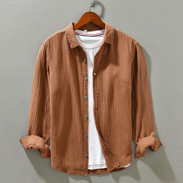 Marc - Chemise d'été en coton pour hommes, alliant confort et élégance