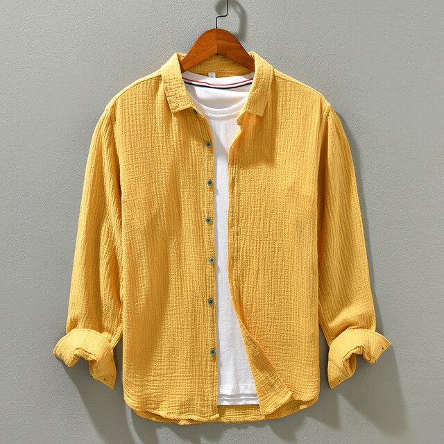 Marc - Chemise d'été en coton pour hommes, alliant confort et élégance