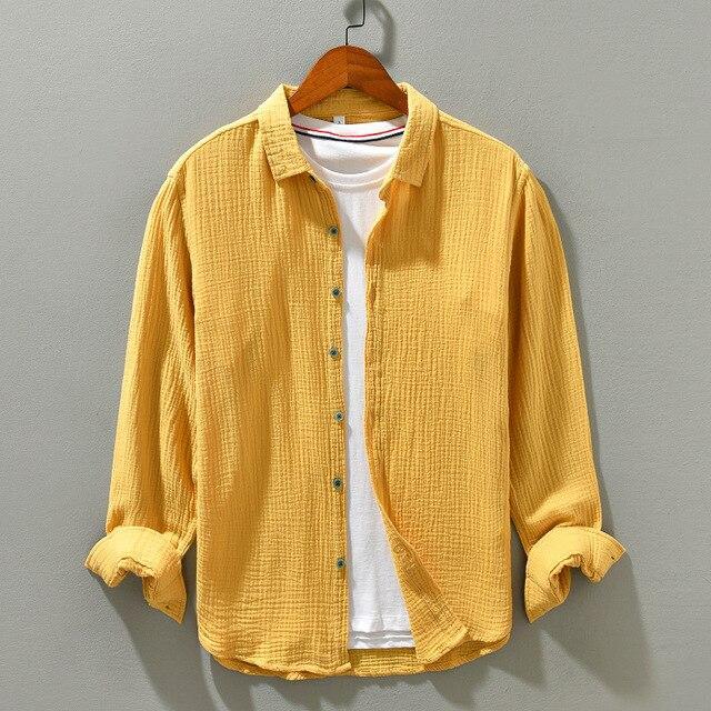 Marc - Chemise d'été en coton pour hommes, alliant confort et élégance