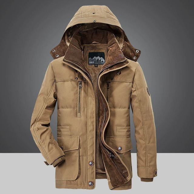 Maxence – Winter King, long manteau d'hiver en tricot, parfait pour affronter le froid avec style