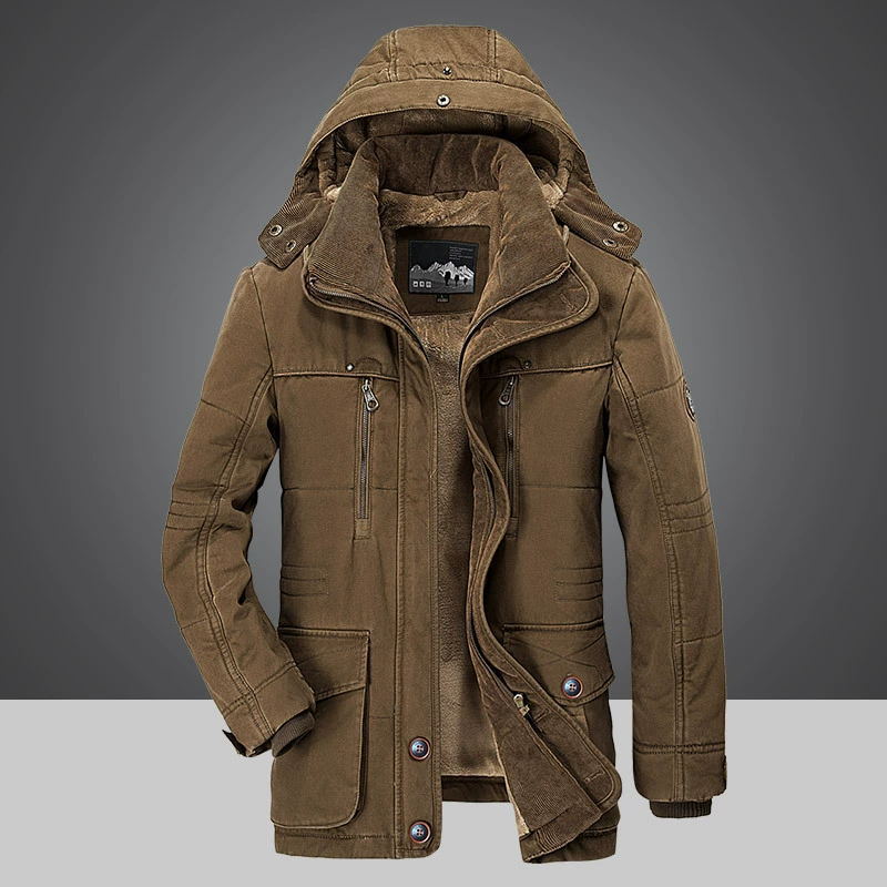 Maxence – Winter King, long manteau d'hiver en tricot, parfait pour affronter le froid avec style