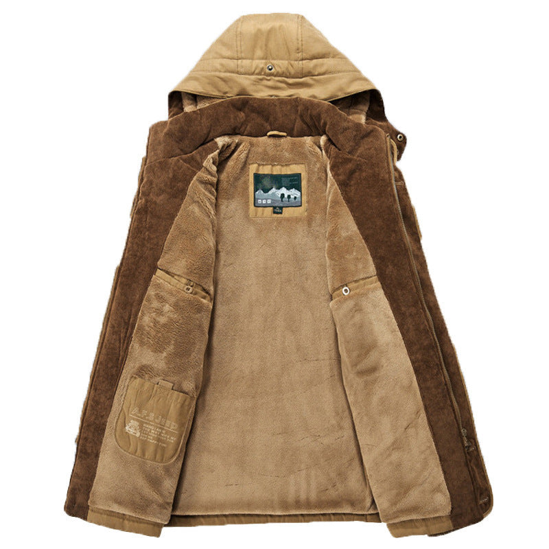 Maxence – Winter King, long manteau d'hiver en tricot, parfait pour affronter le froid avec style