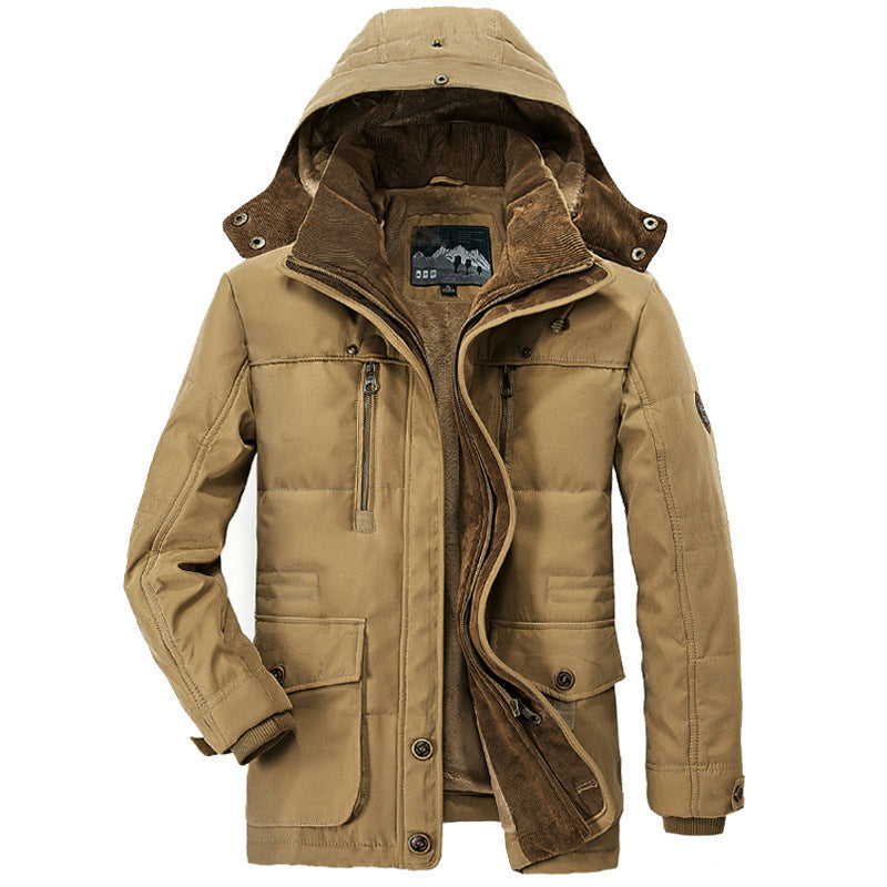Maxence – Winter King, long manteau d'hiver en tricot, parfait pour affronter le froid avec style