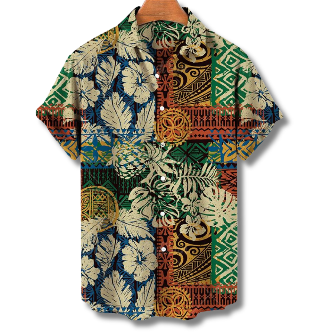 Maximus Hawaii Blouse imprimée pour hommes