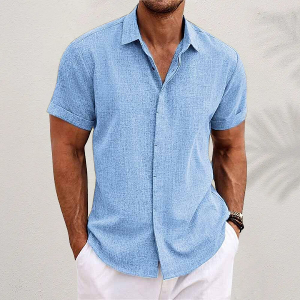 Chemise à Drapeau Classique – Élégance Patriote pour Homme
