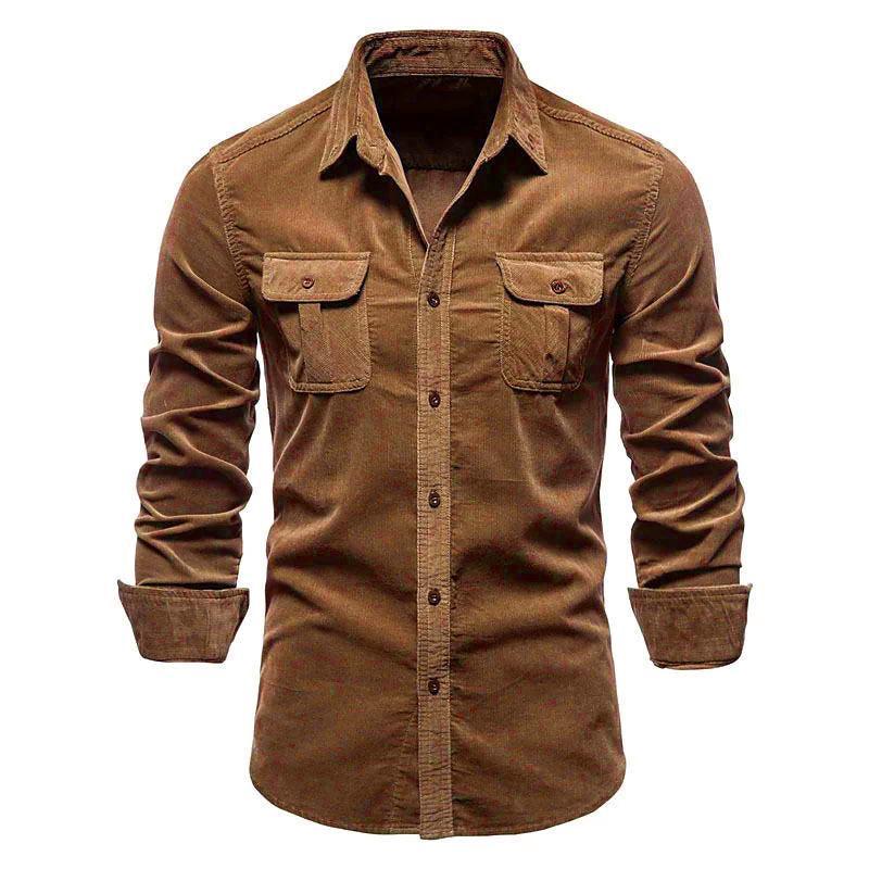 Octave - Chemise en velours côtelé pour homme, alliant confort et style