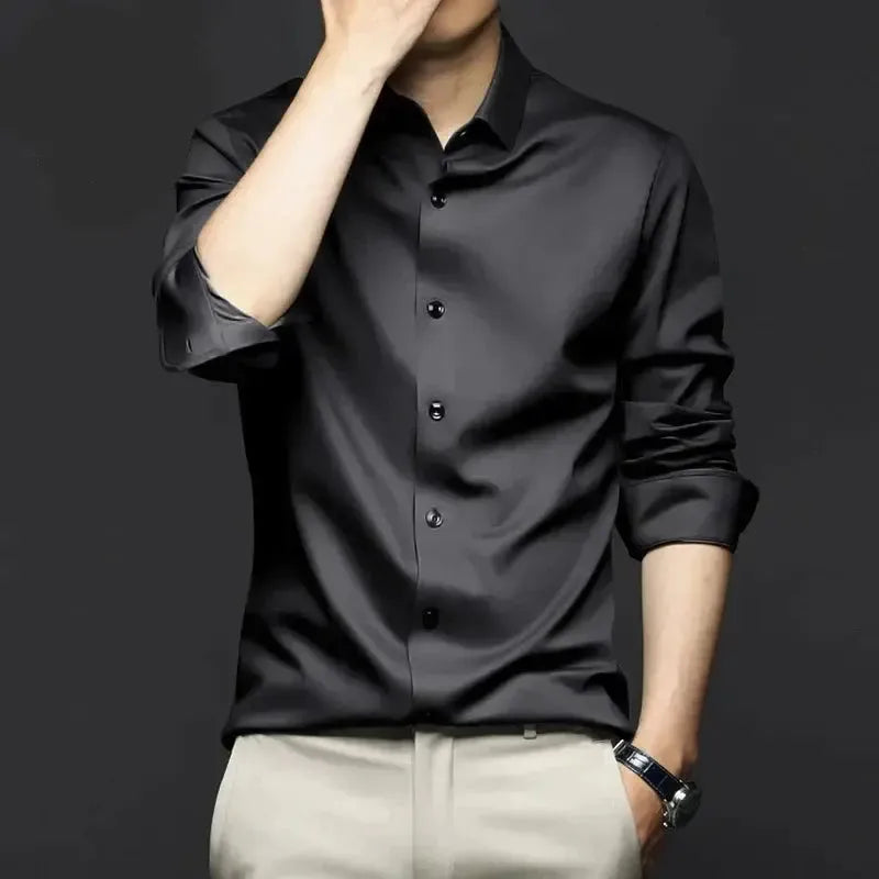 Odilon - Chemise en soie élégante pour un style professionnel
