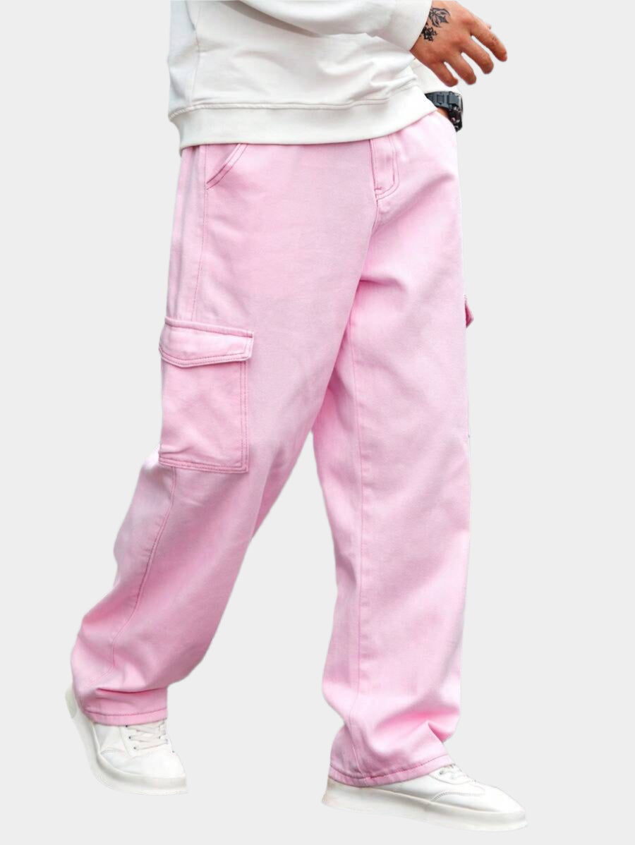 Pantalon ample Ă  jambes larges - Pantalon cargo hip-hop streetwear