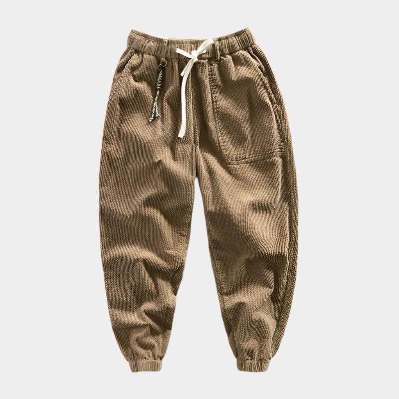 Pantalon de jogging en coton avec cordon de serrage – Coupe décontractée pour homme