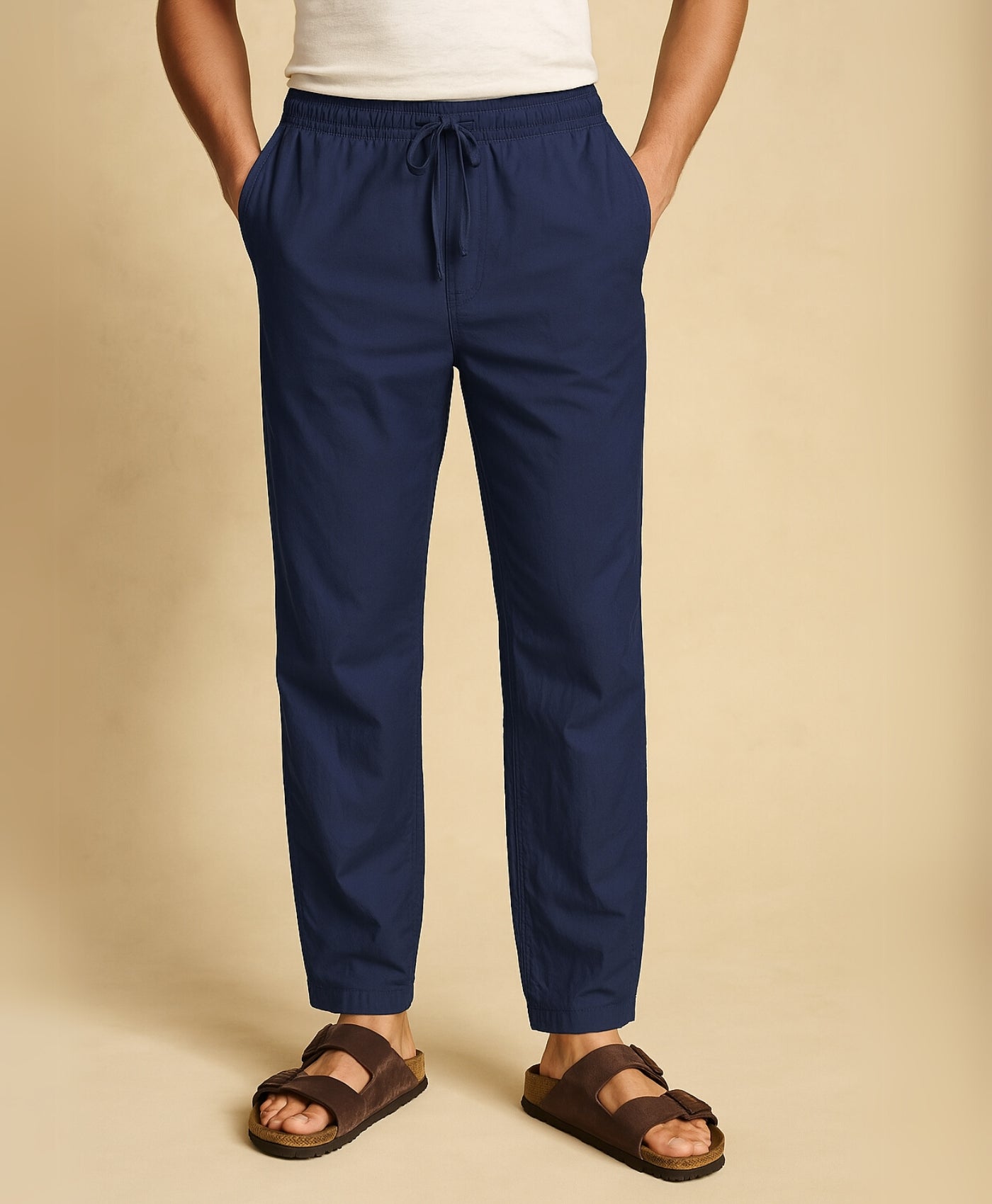 Pantalon en Lin à Cordon pour Homme – Léger et Confort d'Été